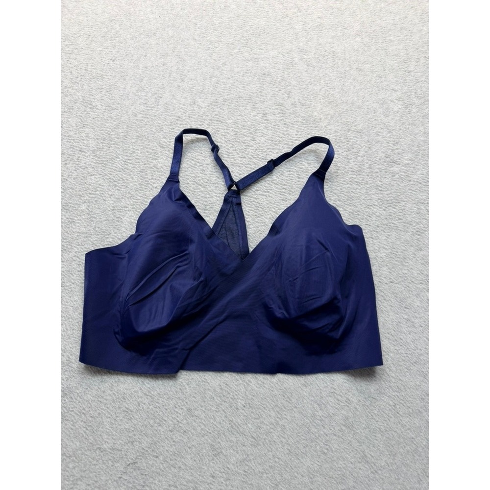 Victorias Secret Blue Seamless Wireless Racerback Bralette XL 399177-JRP